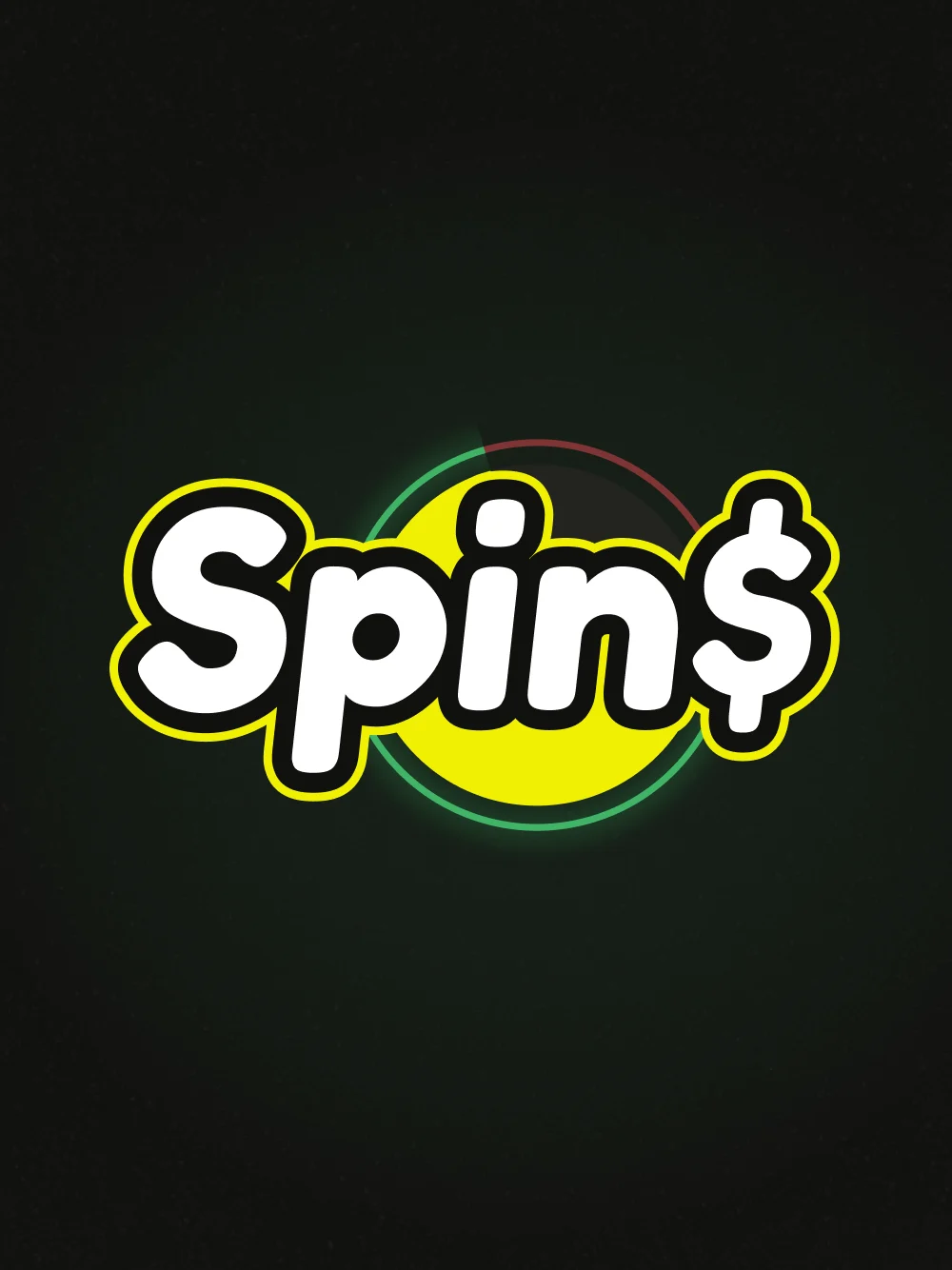 Tarjeta de juego Spin con estética neón y ritmo arcade